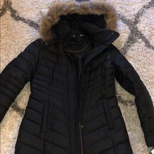 Andrew Marc Real Für Down Black Coat S NWT $420